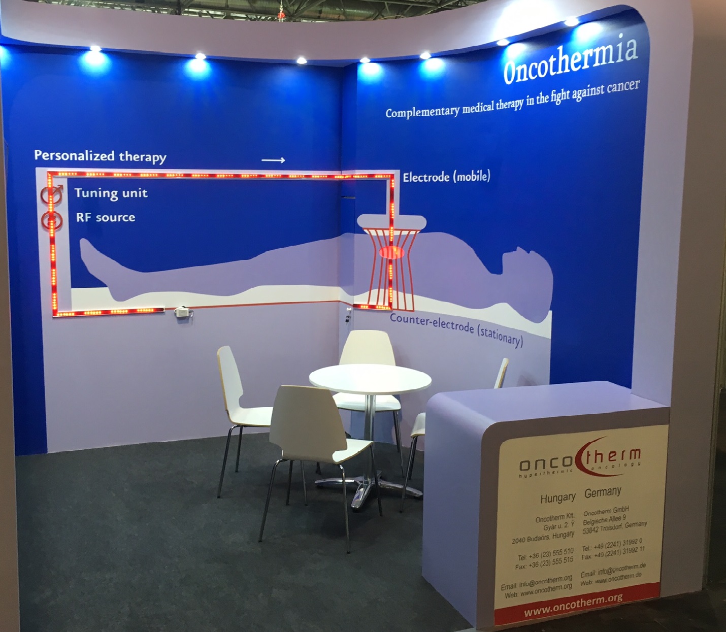 Booth of Oncotherm at ESTRO